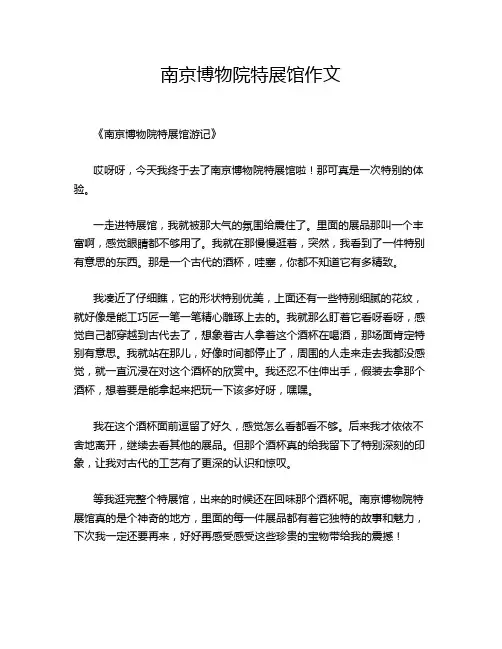 南京博物院特展馆作文