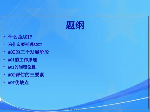 AOI基本知识介绍