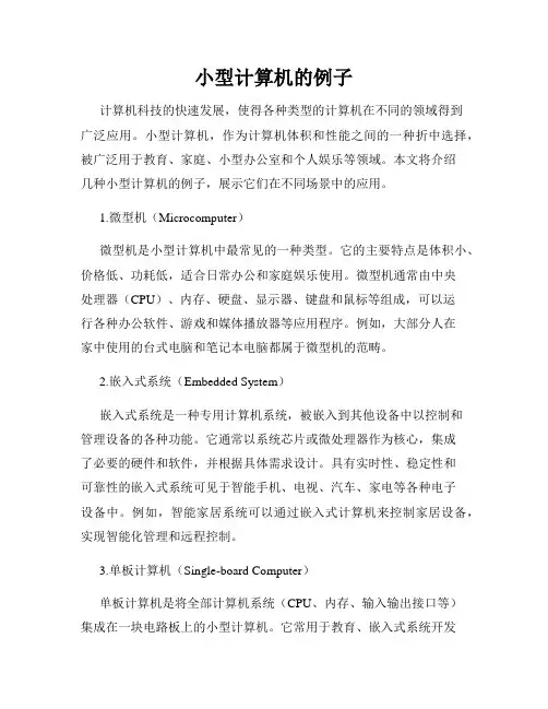 小型计算机的例子