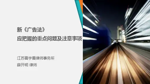 广告法  ppt课件