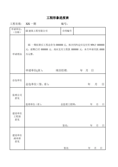 工程形象进度表表.(三方)