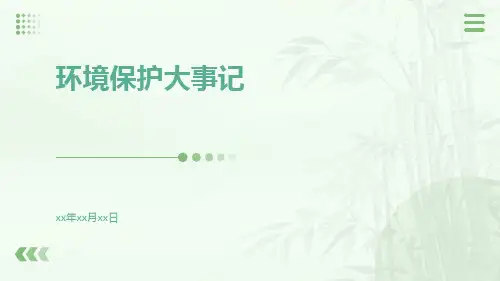 环境保护大事记