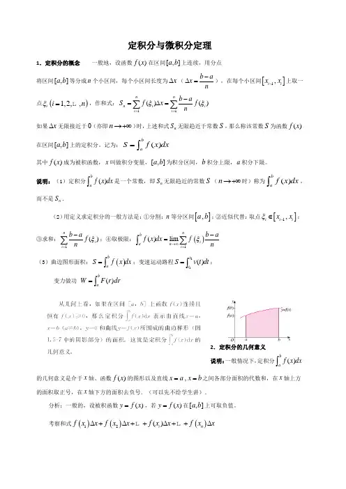 定积分的概念
