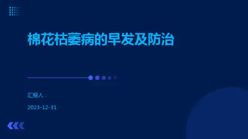 棉花枯萎病的早发及防治