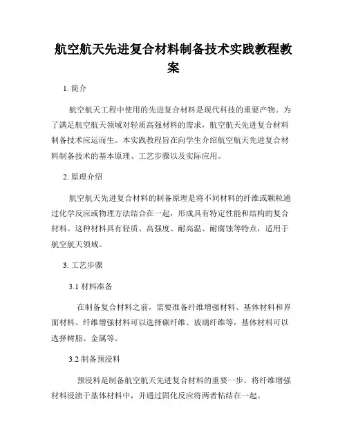 航空航天先进复合材料制备技术实践教程教案