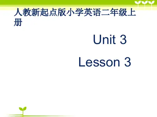 人教新起点二年级英语上册Unit3 lesson3《My Friends》课件