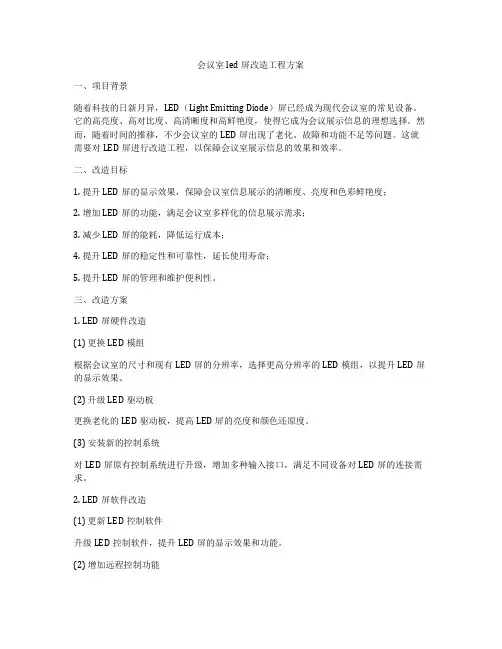 会议室led屏改造工程方案