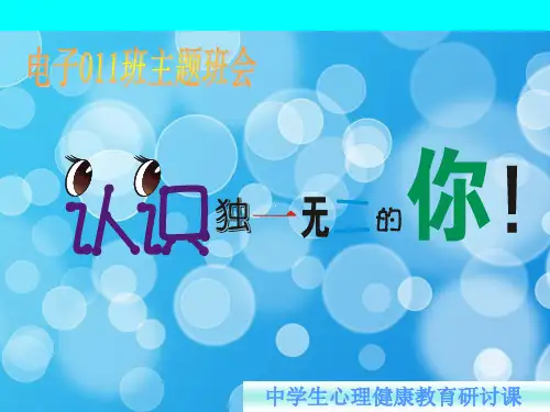 认识自我PPT教学课件