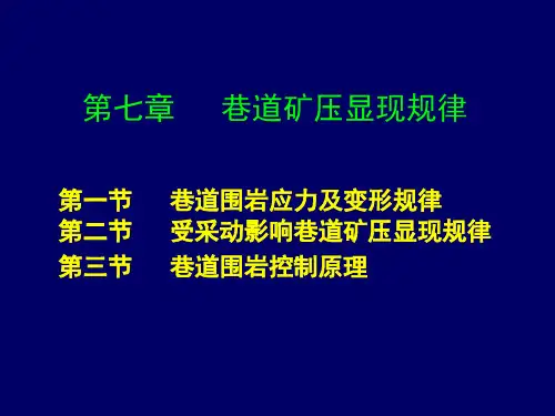 矿压-7巷道矿压显现规律