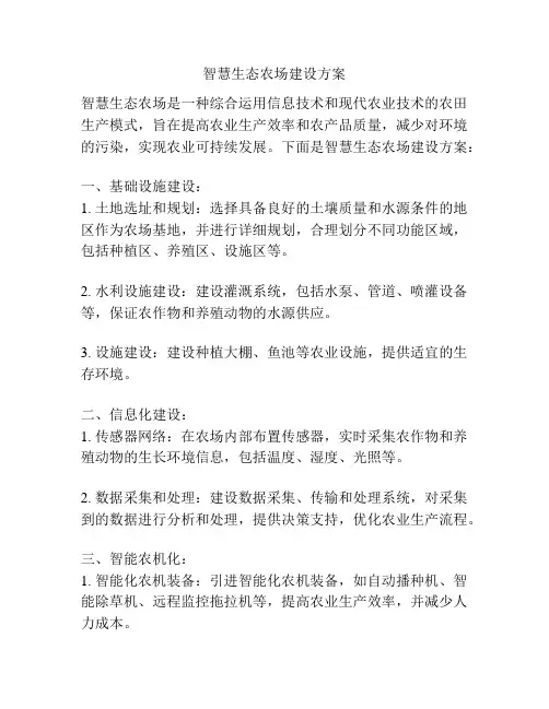 智慧生态农场建设方案