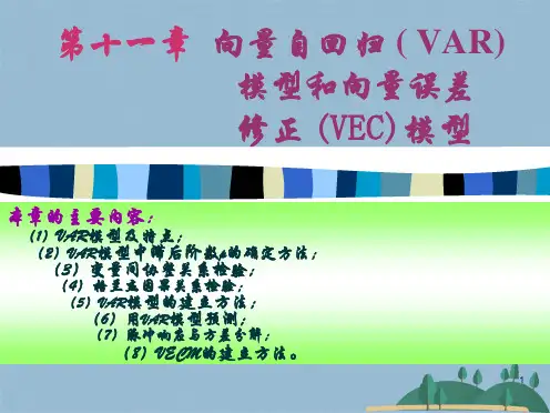 eviews操作实例向量自回归模型VAR和VEC(共100张PPT)