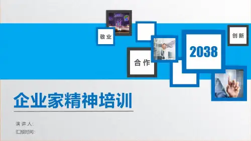 企业管理-11企业家精神培训