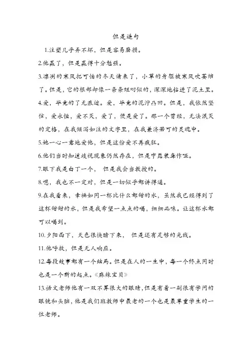 但是造句 .doc