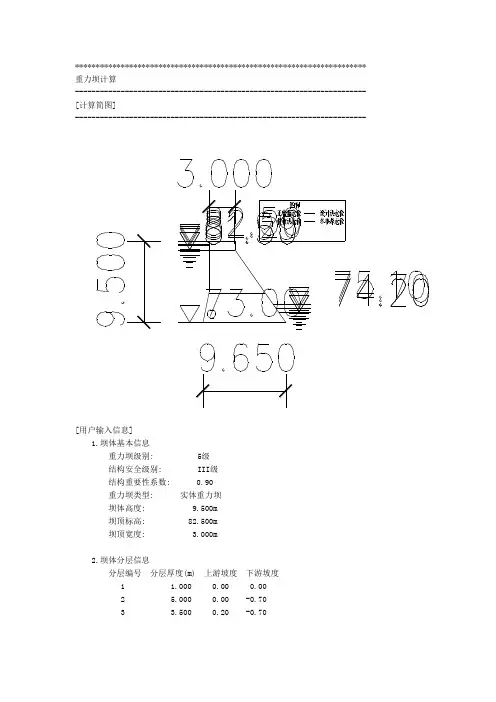 重力坝计算