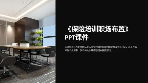《保险培训职场布置》课件