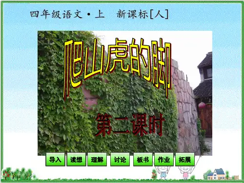 人教新课标四年级上册语文 第2单元第6课 爬山虎的脚 第二课时 (共38张PPT)