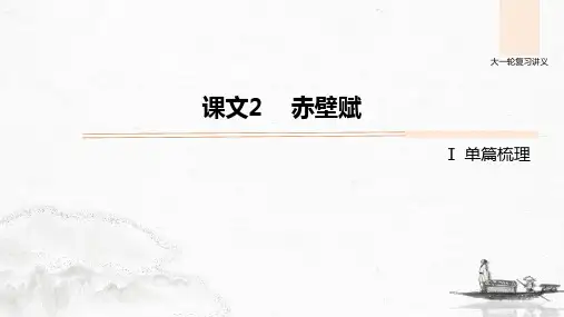新高考语文必修2 课文2 赤壁赋