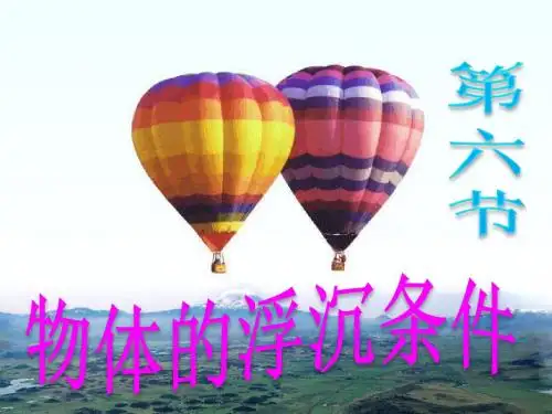 20198.6物体的浮沉条件(25张ppt)教育精品.ppt