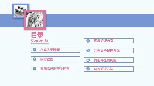 通用完整框架医院护理工作汇报年终总结新年计划PPT