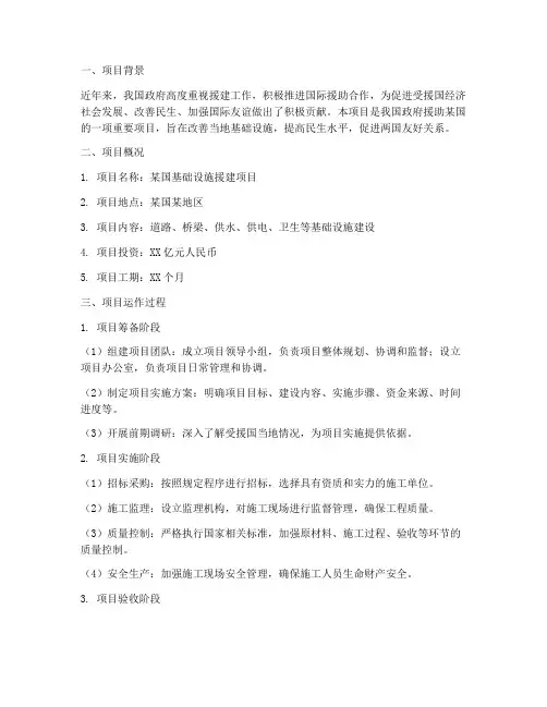 援建项目运作总结范文