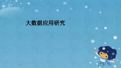 大数据应用研究