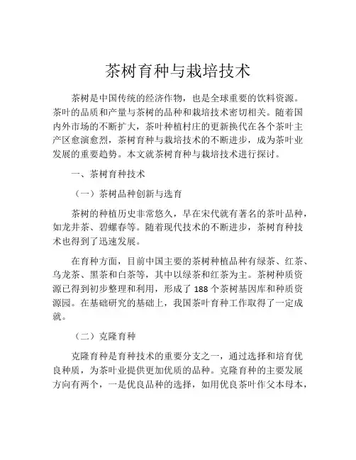 茶树育种与栽培技术