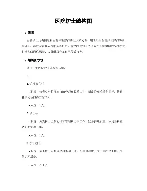医院护士结构图