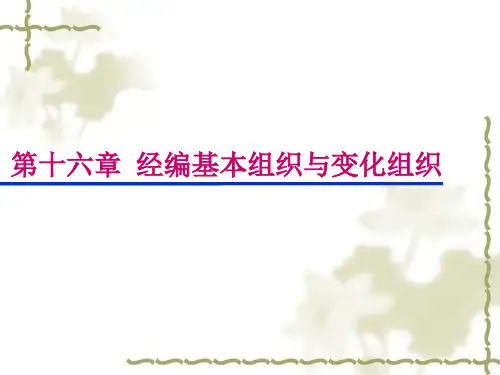 针织学第十六章 经编基本组织与变化组织