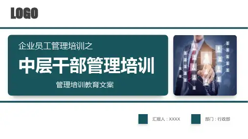 中层干部管理培训通用图文PPT课件模板