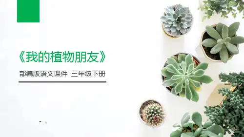 《我的植物朋友》PPT课件