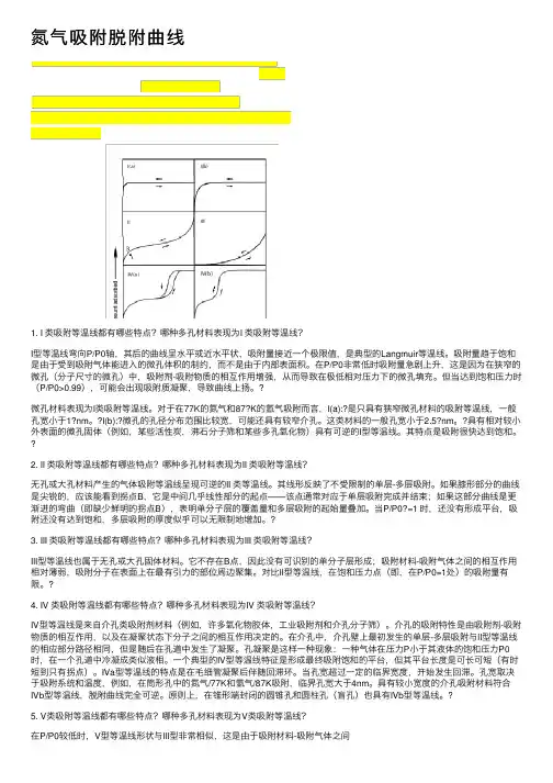 氮气吸附脱附曲线