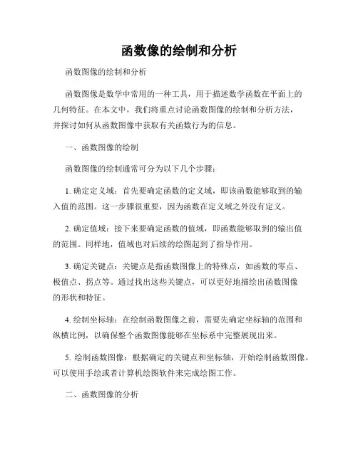 函数像的绘制和分析