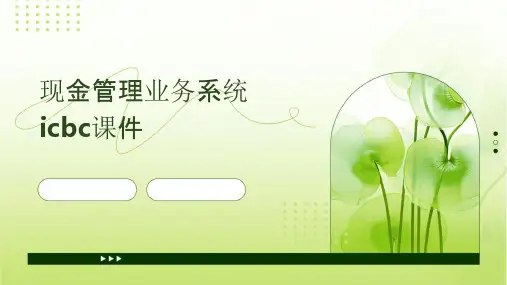 现金管理业务系统ICBC课件
