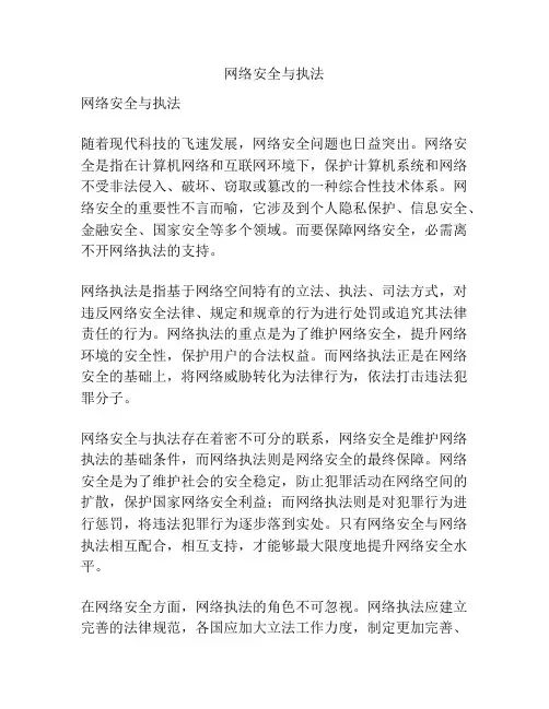 网络安全与执法