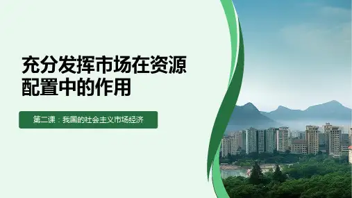 2.1充分发挥市场在资源配置中的决定性作用课件-高中政治必修二经济与社会(2)