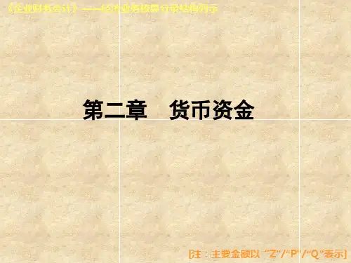 高等教育出版社《企业财务会计》第二章经济业务核算分录结构