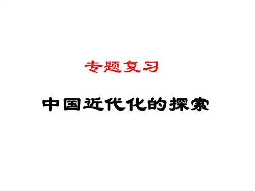 专题复习_中国近代化的探索.