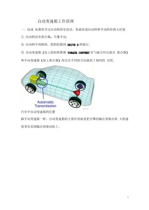 自动变速箱的组成和工作原理