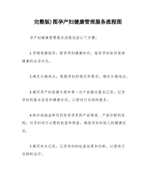 完整版)图孕产妇健康管理服务流程图
