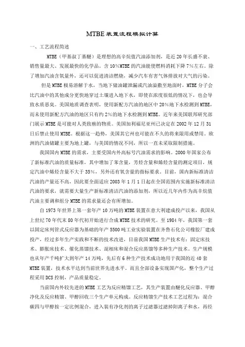 MTBE装置