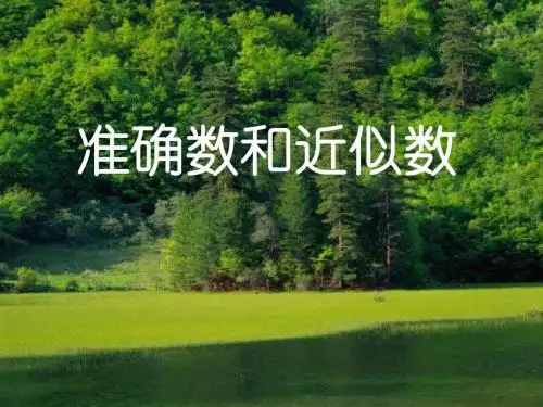准确数与近似数-PPT精选文档