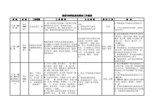 高层样板房的清洁工作流程