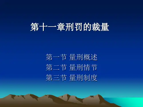 第11章刑罚的裁量PPT课件