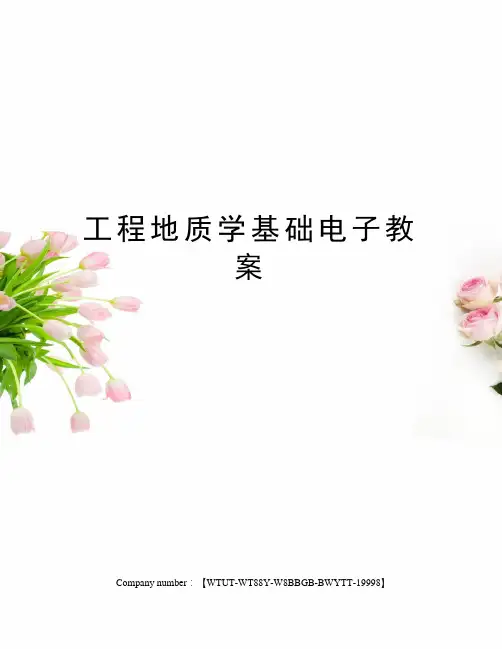 工程地质学基础电子教案