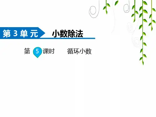 人教版数学五年级上册第5课时 循环小数课件