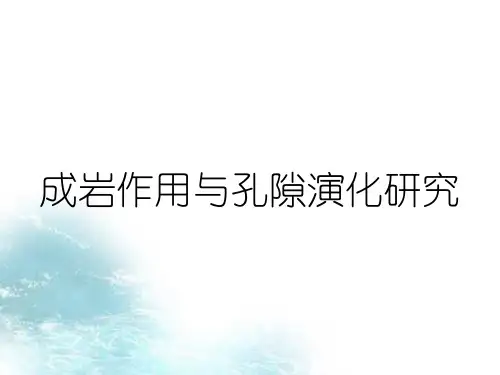 成岩作用与孔隙演化研究