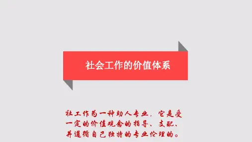 3-社会工作价值观体系(精)
