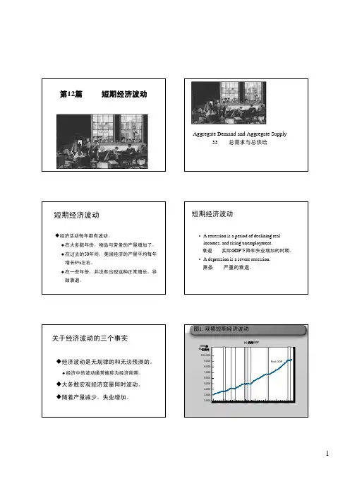曼昆 宏观经济学  第33章 总需求与总供给 [兼容模式]