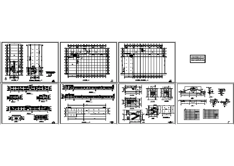 某地小型工用厂房建筑方案设计图（共7张）