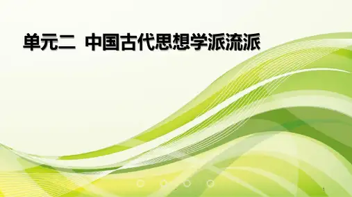 单元二-中国古代思想学术流派PPT课件